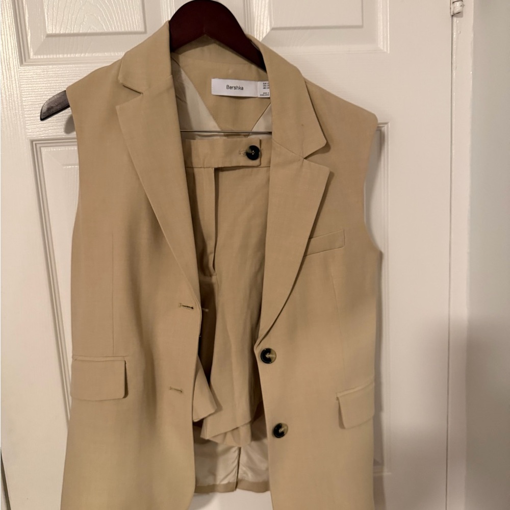 Bershka Blazer Vest and Shorts
